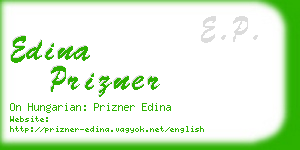 edina prizner business card